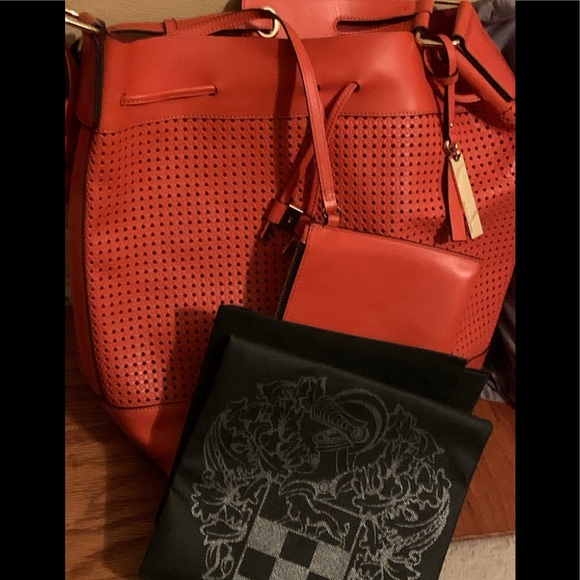 Vince Camuto Perforated Bucket Bag - Picture 2 of 11